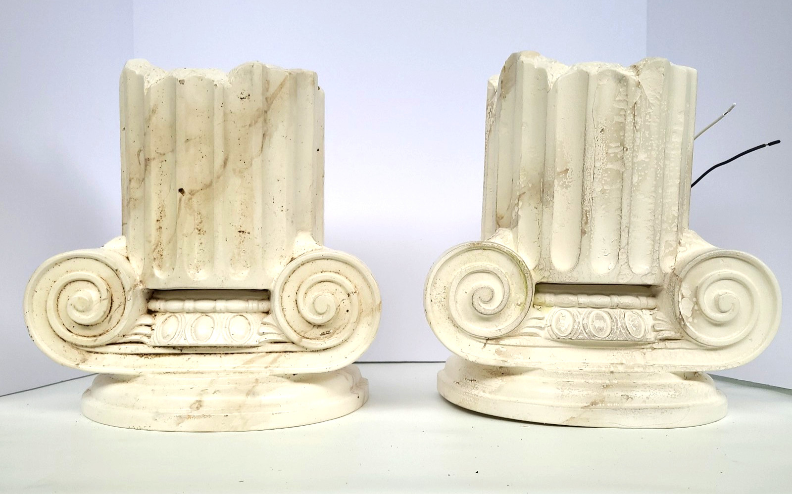 Corinthian Column Unfinished Wall Sconces Up & Down Light Justice Design Group