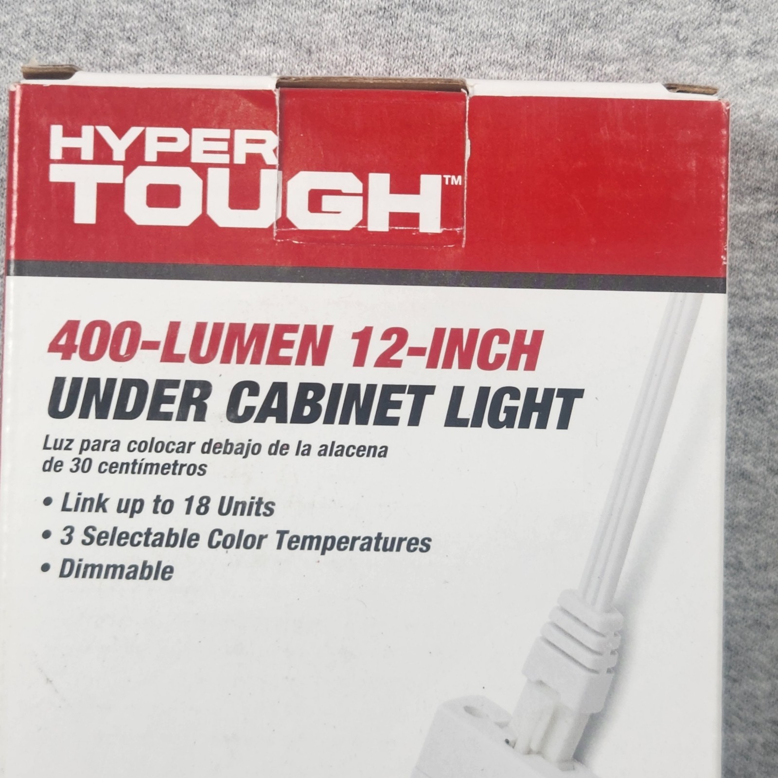 LED Under Cabinet Light Swivel 400 Lumen Dimmable Adjustable Linkable New In Box