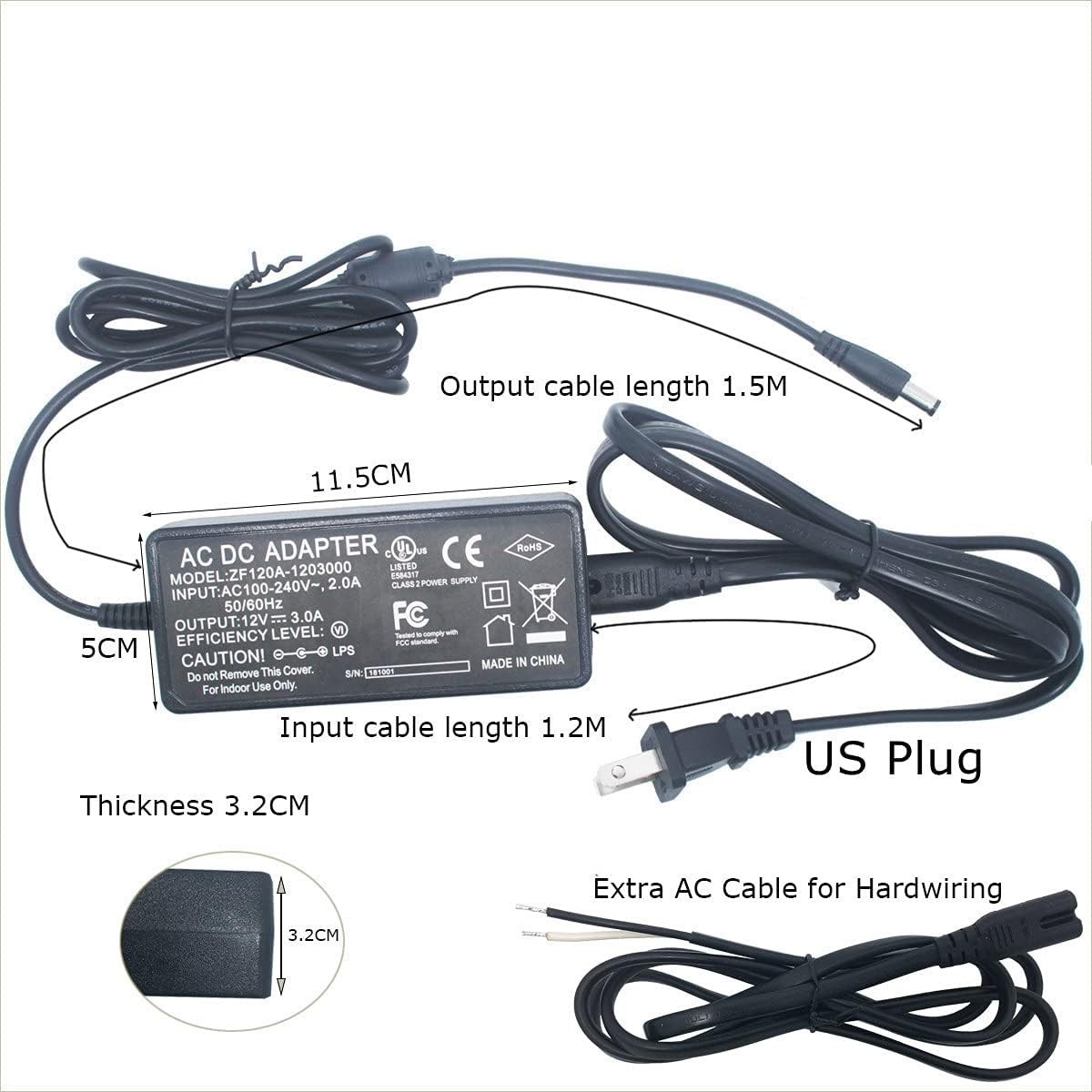 Under Cabinet LED Lighting Kit Plug in or Hardwired, 6 pcs 12 Inches Light St…