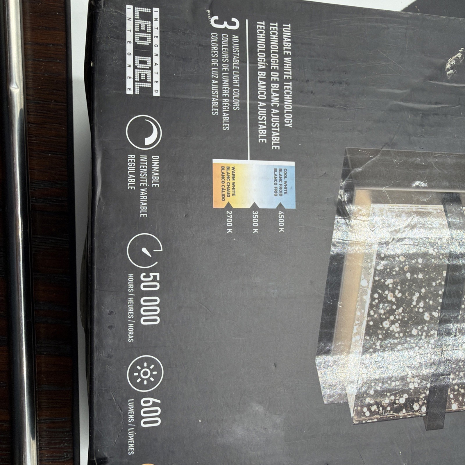 Artika Skyler Black Bubble Glass CCT Integrated LED Hardwired Wall Sconce