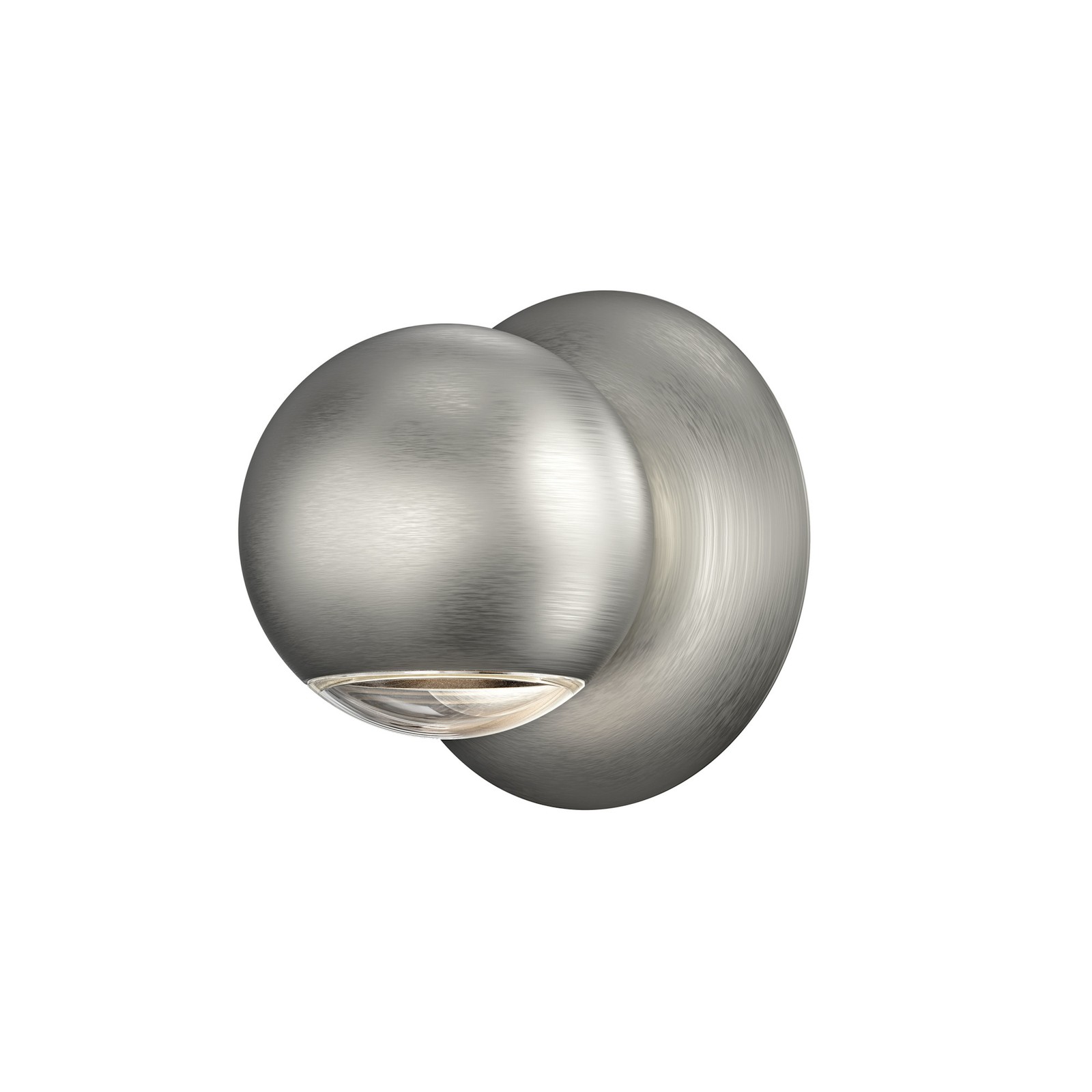 Sonneman 7500 Hemisphere 5″ Tall LED Wall Sconce – Natural Anodized