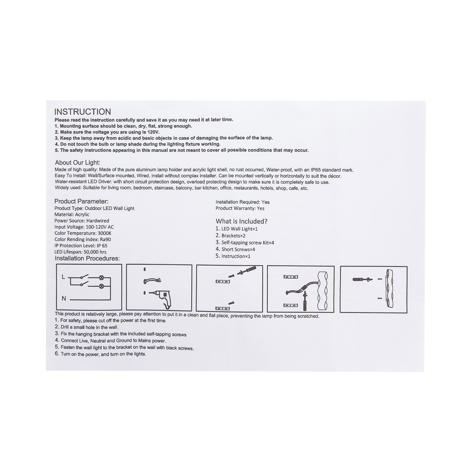 S-Shape Modern LED Wall Lamp, 20w 3000k Wired Wall Light Set (31.5*3.93*1.77 In)