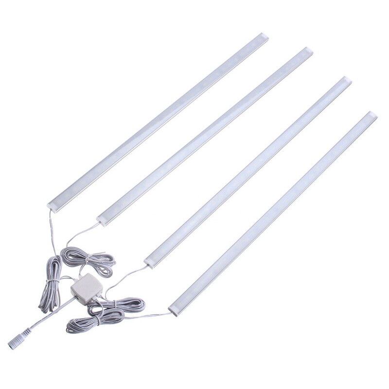 4x 50cm Under Cabinet Counter Lighting Shelf Counter Lamp Bar Kitchen LED Light