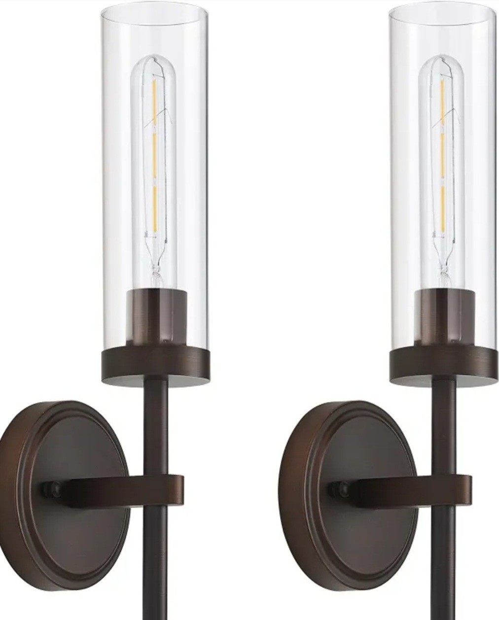 Oil Rubbed Bronze Wall Sconces Set of Two, Bathroom Wall Sconces Vanity…