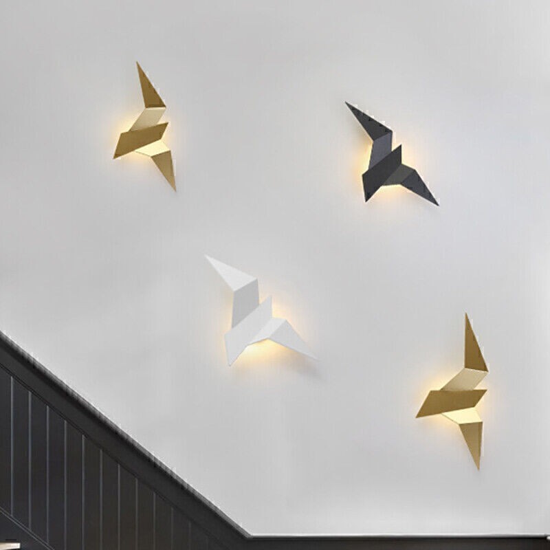 Modern Bedside Wall Lamp LED Bird-Shaped Light For Bedroom Staircase Living Room