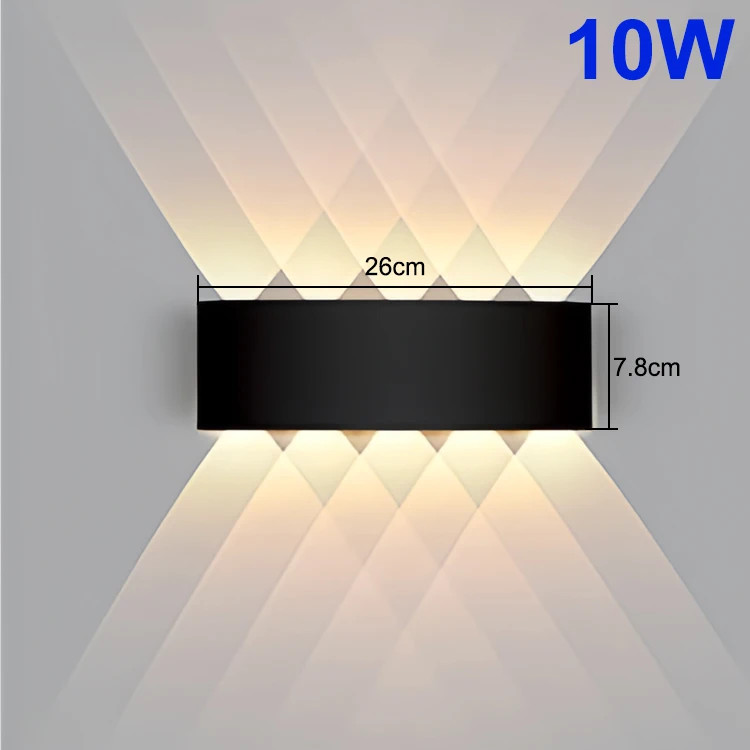Up and Down LED Wall Lamp Waterproof Interior Wall Light For Bedroom Living Room