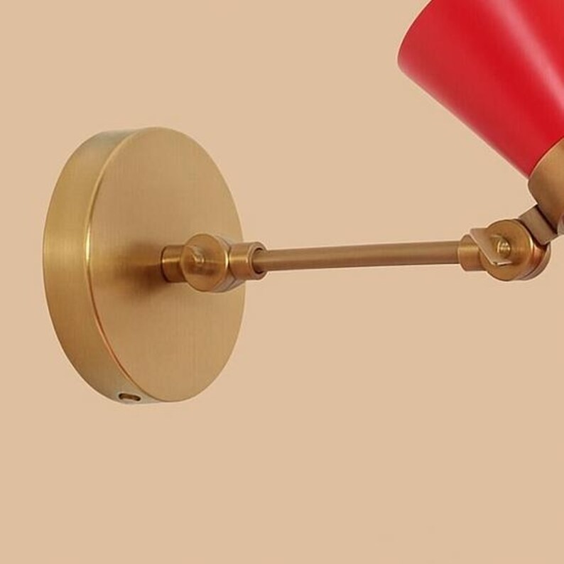 Handmade Raw Brass Sputnik Wall Lamp – Stilnovo Style Sconce