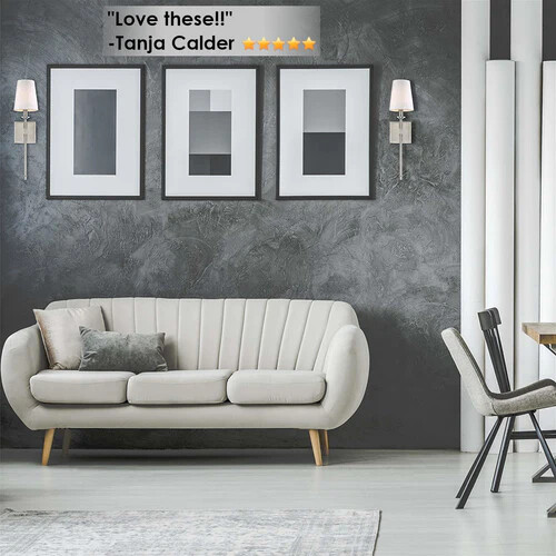 Kira Home Torche 20″ Wall Sconce/Wall Light + Linen Shade optional color
