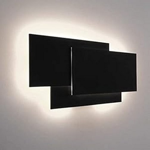 Ralbay 15.75”/36W LED Modern Wall Sconce Indoor Matte Black Wall Mount Light