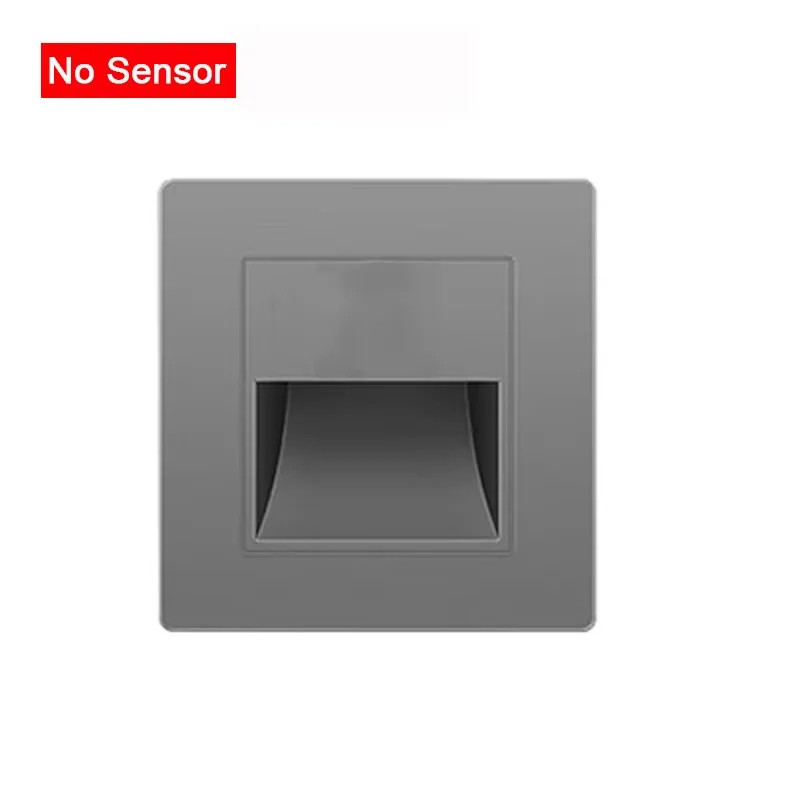 Infrared Motion Sensor Stair Lights Indoor Outdoor Stair Step Wall Lamp 3W Reces