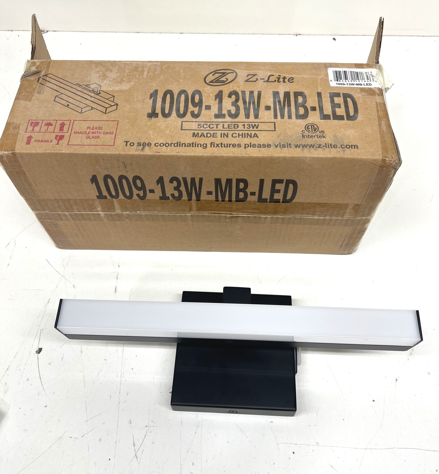 Z-Lite Liam 13 in. Matte Black Integrated LED Vanity Light 1009-13W-MB-LED