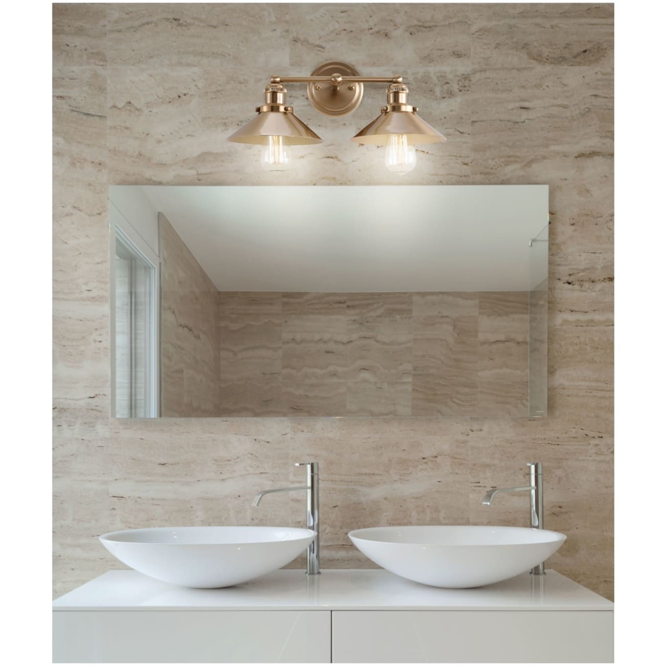 JONATHAN Y Lighting JYL7427 July 2 Light 18″W LED Vanity Light