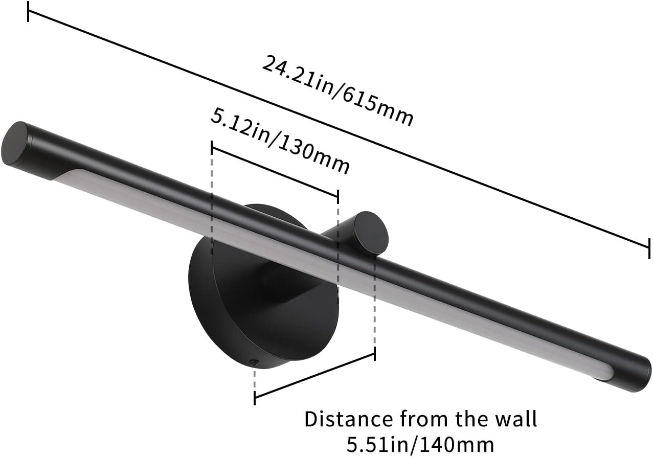Modern Hardwired LED Picture Light 24.21» for Art – Warm White 3000K