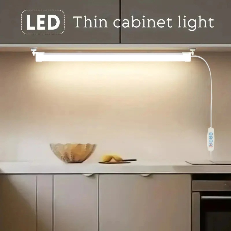 LED Under Cabinet Light USB Dimmable Kitchen Counter Closet Cabinet Light Bar