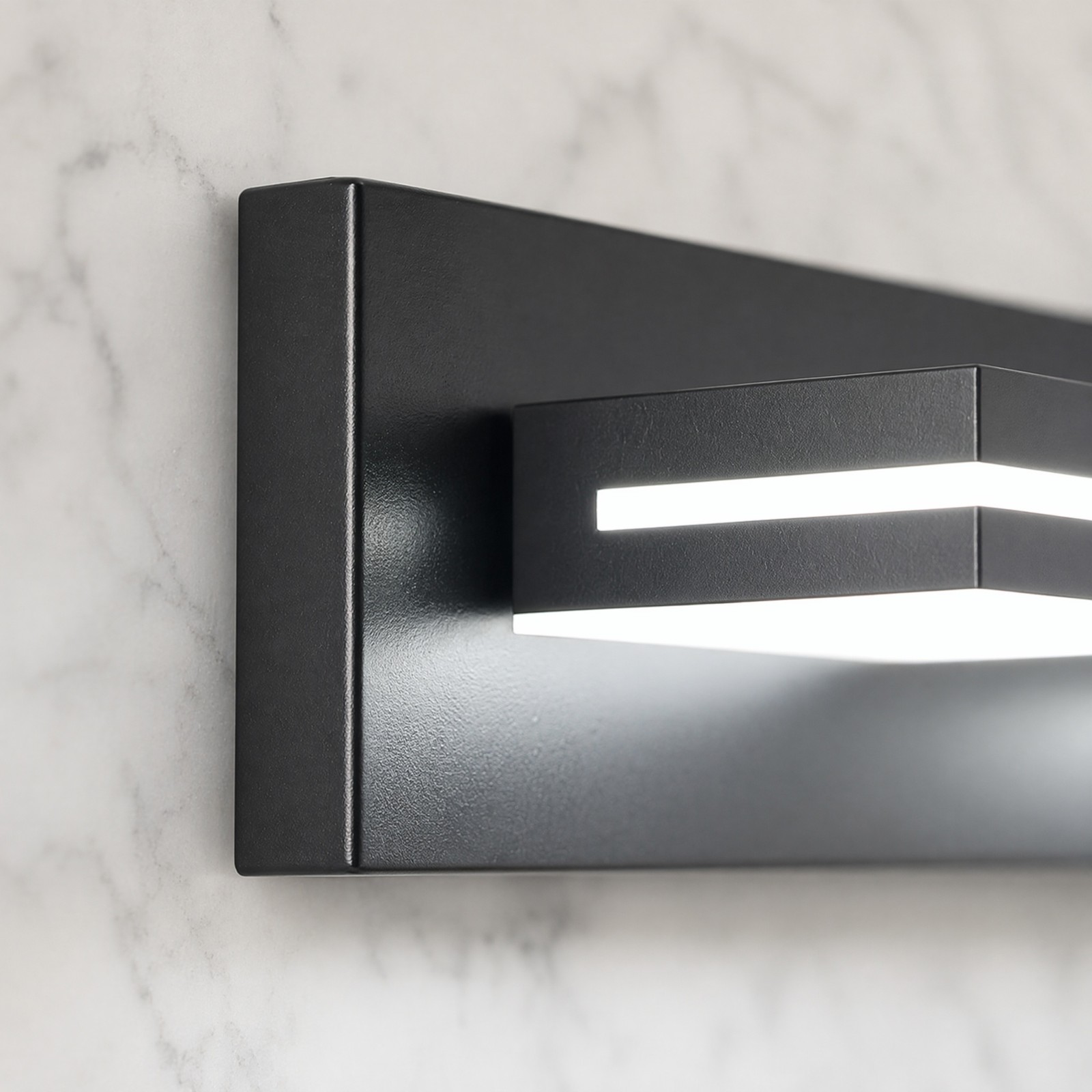 40 Inch 5 Lights Modern Vanity Light LED Black Bathroom Mirror Wall Lamp Fixture