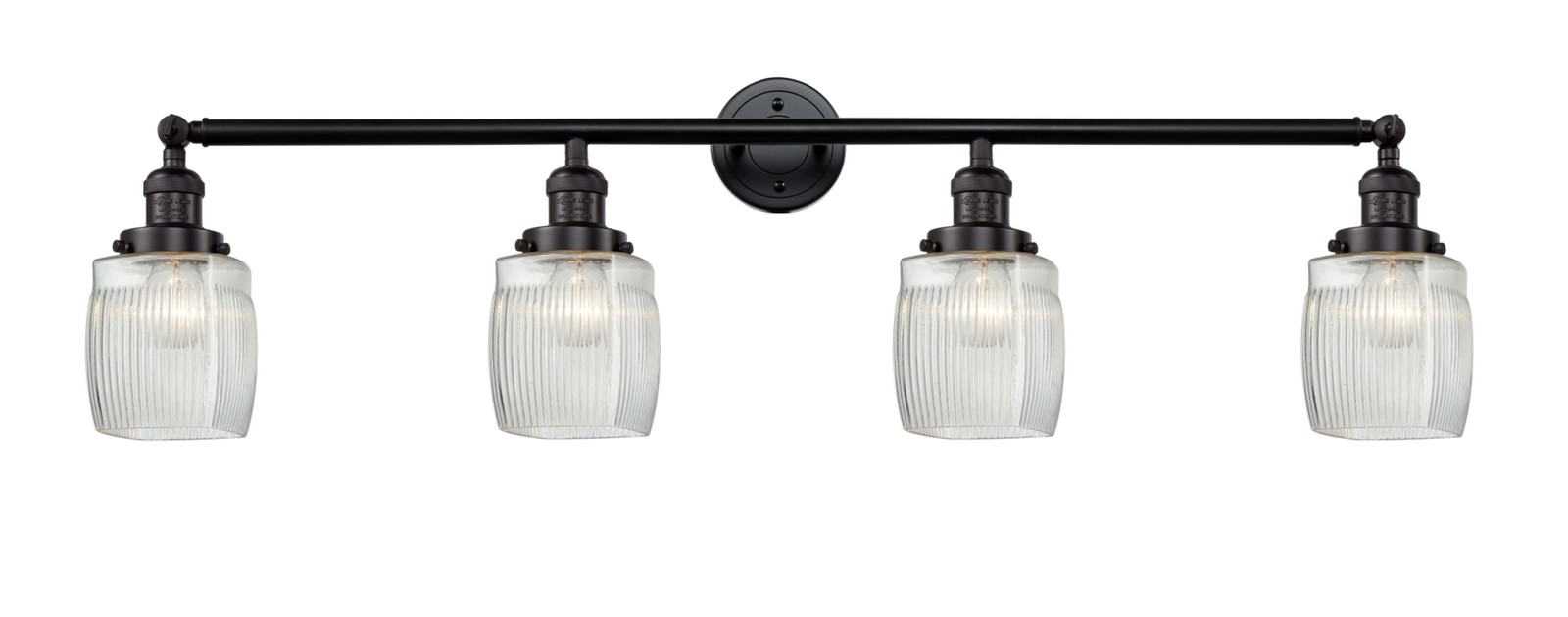 Innovations Lighting 215-S Colton Colton 4 Light 42″W Bathroom – Matte Black /