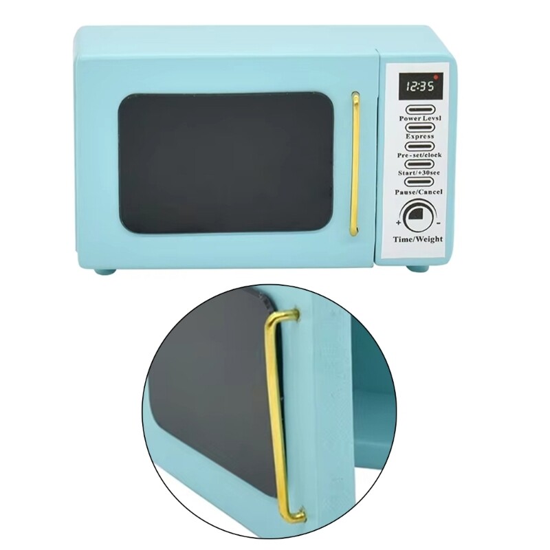 Mini Microwave Oven Model Perfect for Dollhouses Kitchens Decors Toy Accessories