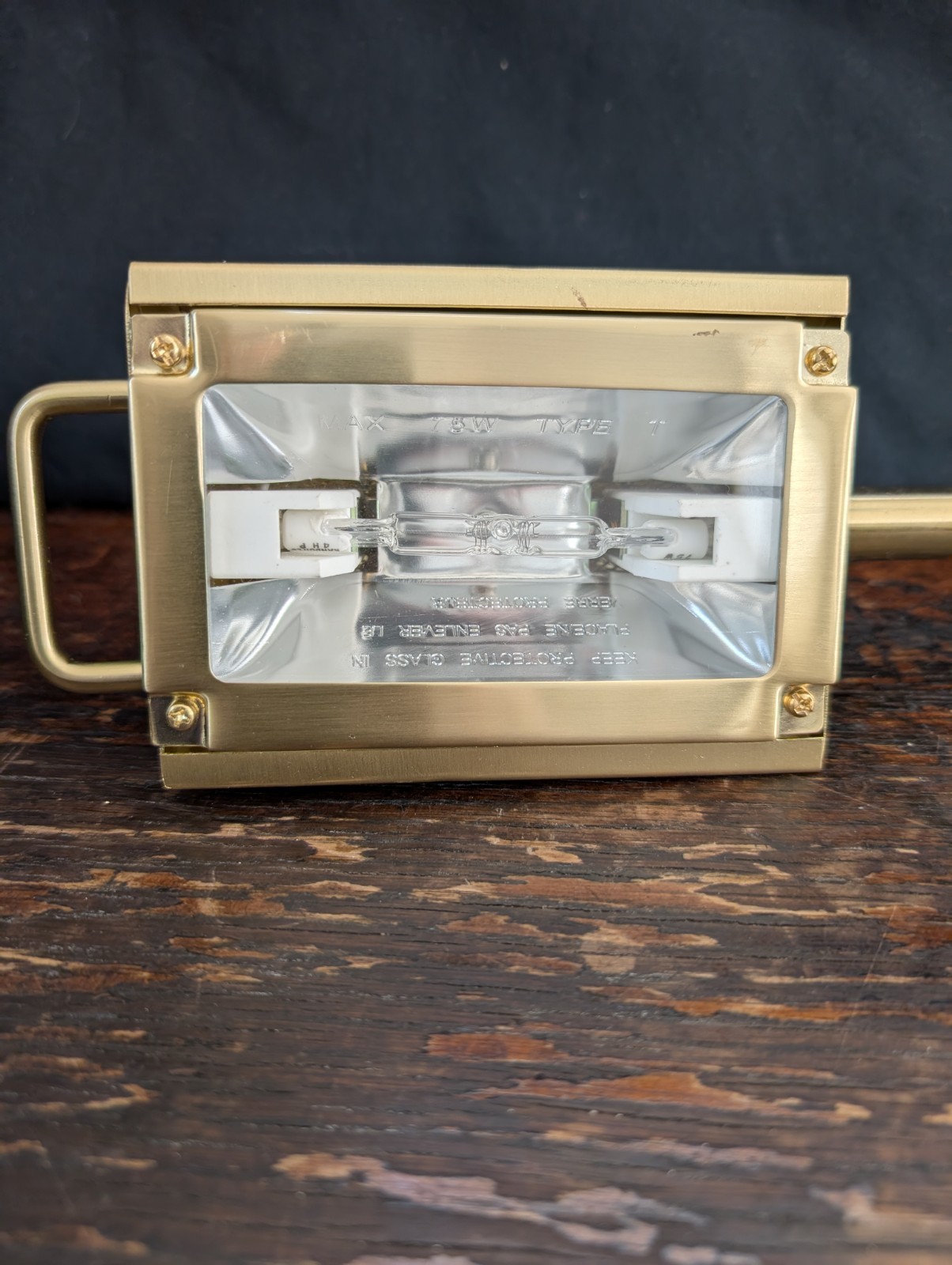 Access Lighting MCM Reading Wall Sconce Light Lamp Antique Brushed Brass 120V