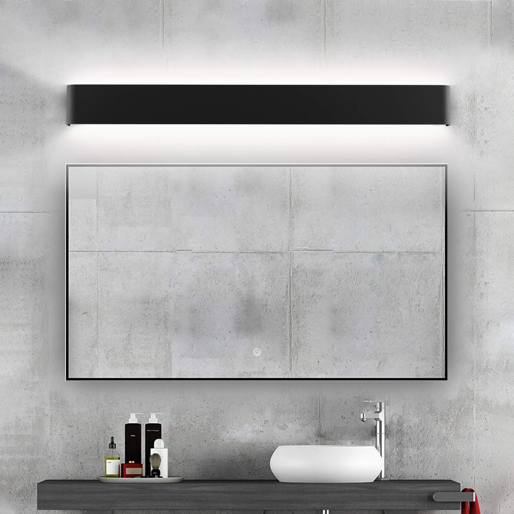 Ralbay 32.6in Black Bathroom Vanity Light 30W Up Down Natural White 4000K