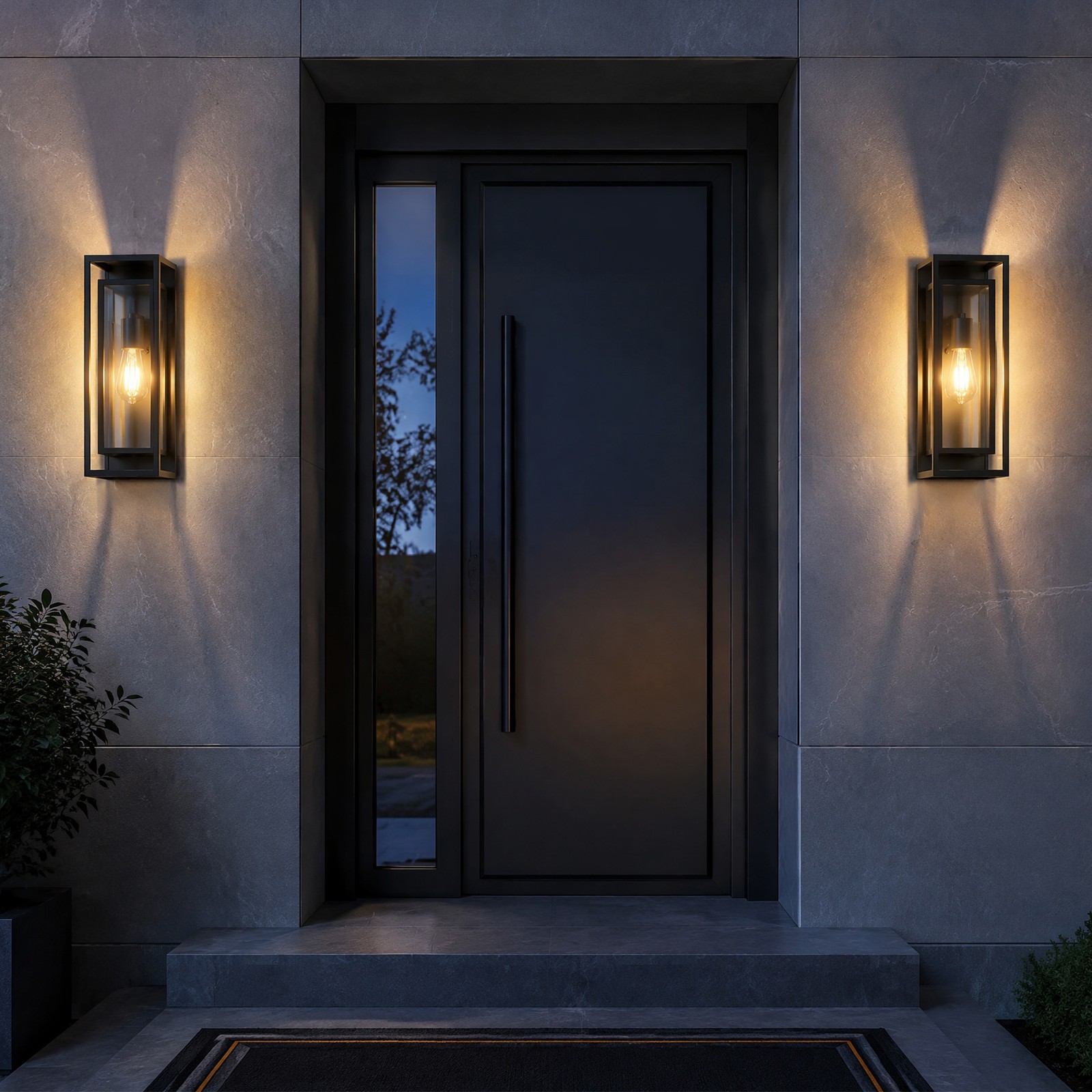 2 Pack 18″ Large Outdoor Porch Wall Light Exterior Lantern Sconce Patio Fixture