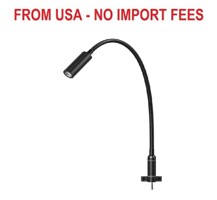 Wall Mounted Reading Light Touch Switch Dimmable LED 3W Warm White 3000K AC Adap