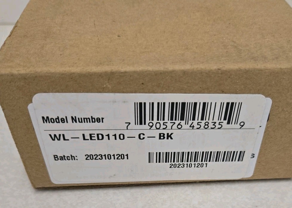 WAC LIGHTING Horizontal Step / Wall Light 120V Matte Black WL-LED110-C-BK