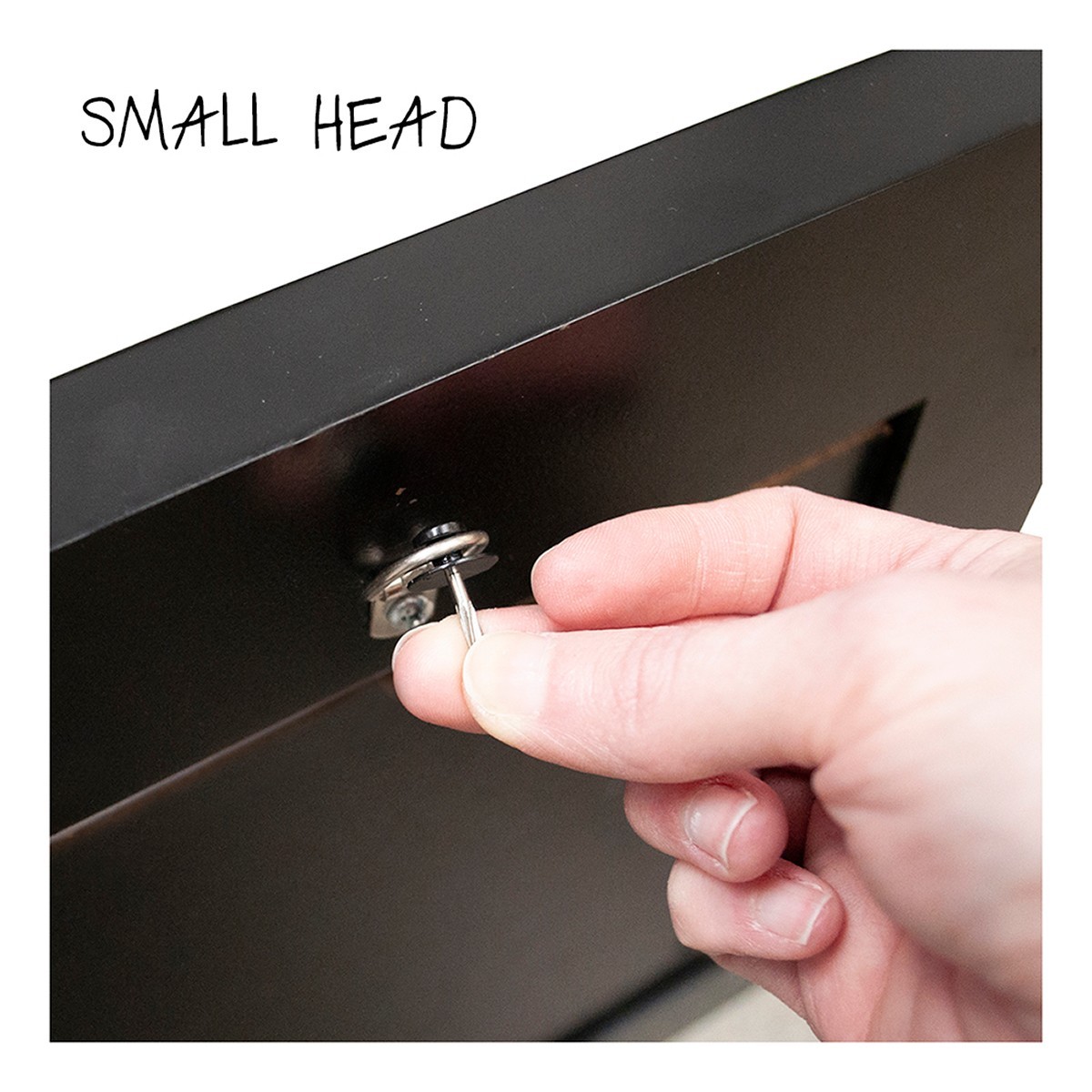 Nails Small Head Project Pack: Wall & Picture Hanging Nails,18 Pack,Black&Silver