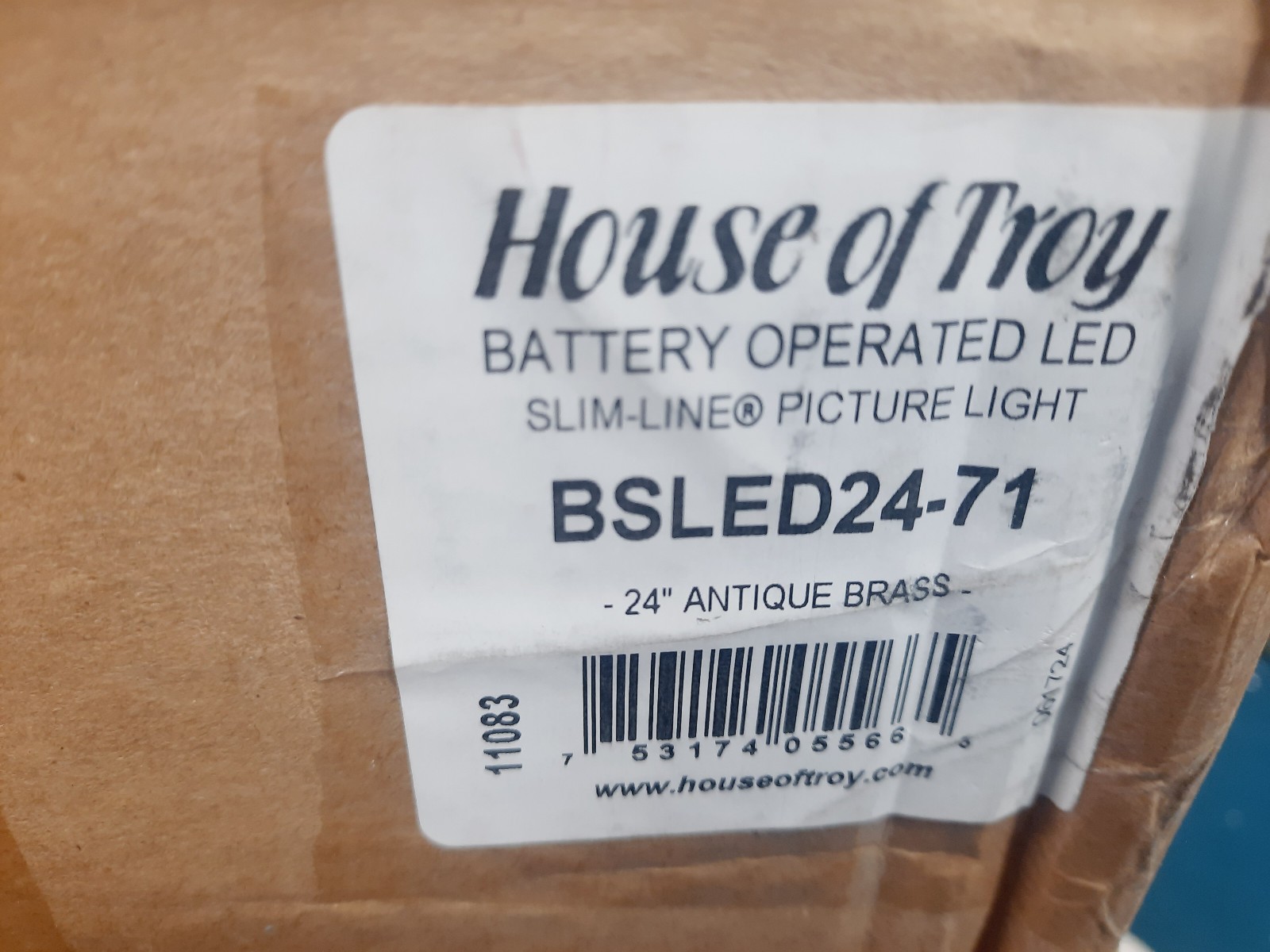 House of Troy BSLED24-71 Slim-line Picture Light Antique Brass *NEW*