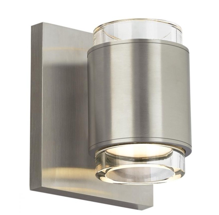 Visual Comfort Voto Round Wall Sconce, Satin Nickel, 3000K (700WSVOTRCS-LED930)