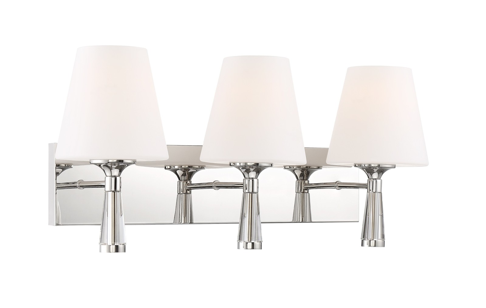 Crystorama Lighting Group RAM-A3403 Ramsey 3 Light 23″W Vanity – Nickel