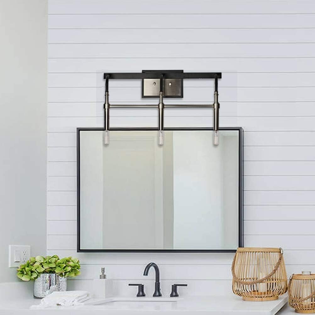 3-Light 20″ Silver Wall Sconces Candle Style Sconce Vanity Light Fixture