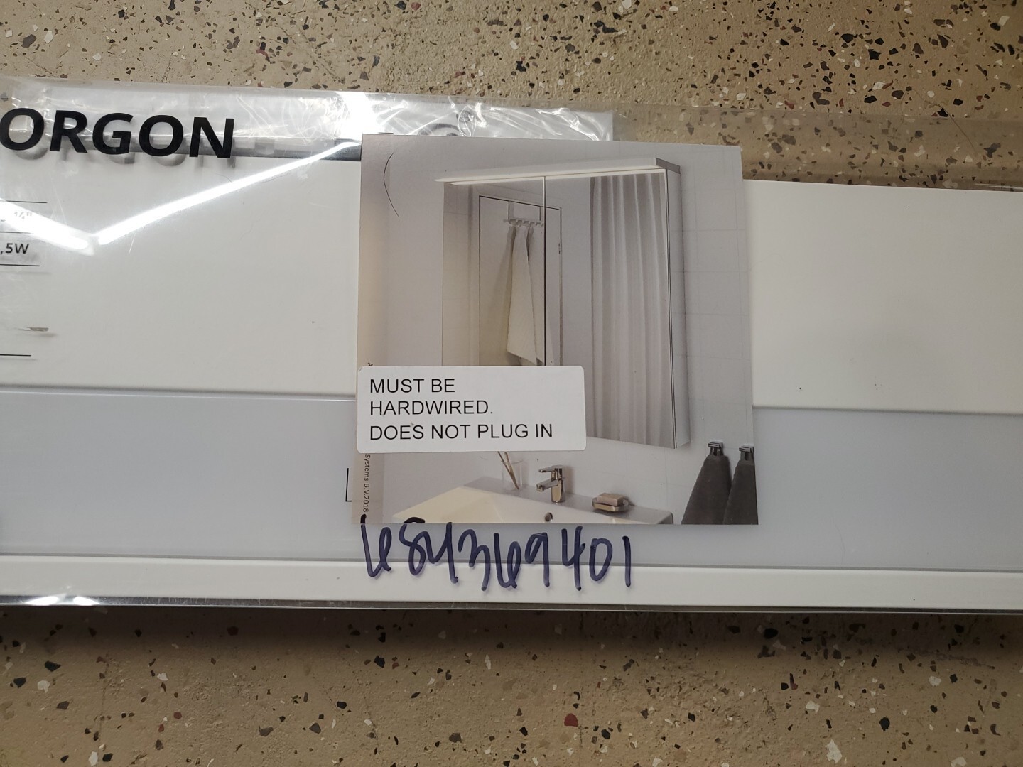 Ikea GODMORGON LED Bathroom Cabinet Light White 39 1/4″ 704.308.36 OPEN BOX