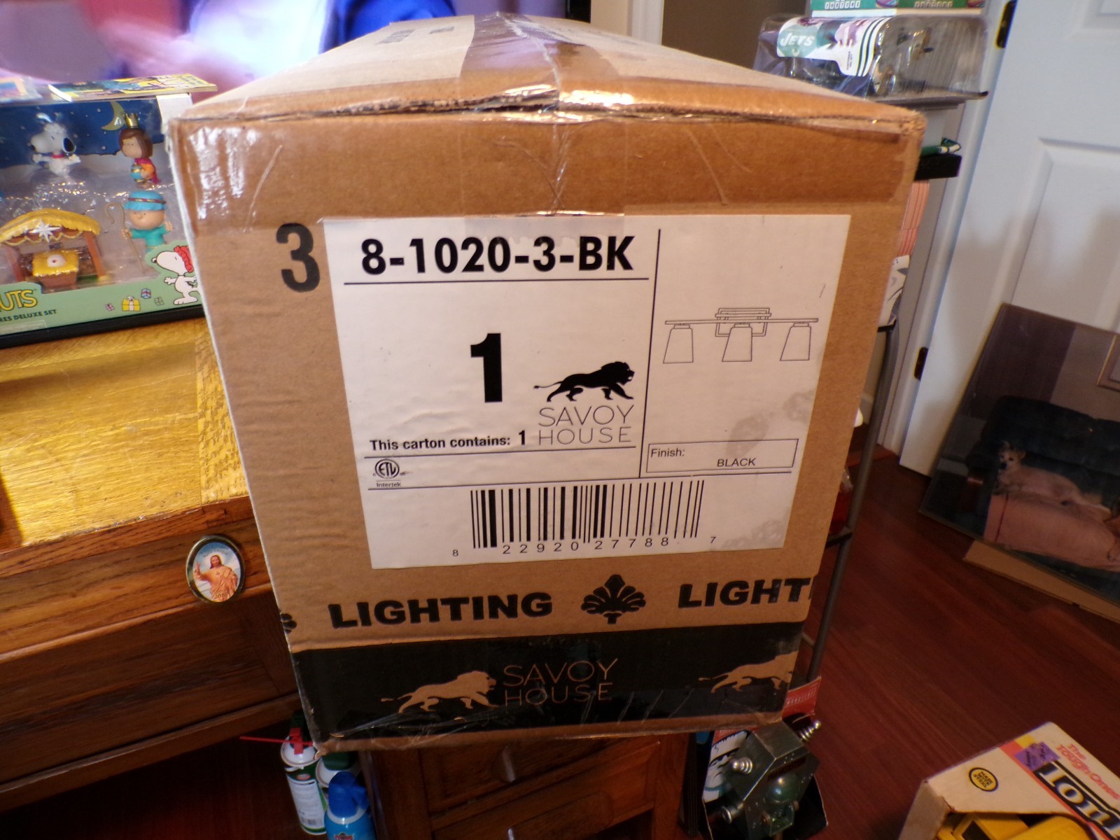 SAVOY HOUSE LIGHTING 8-1020-3-BK BLACK FINISH FACTORY SEALED LOWEST ON eBay] FS!
