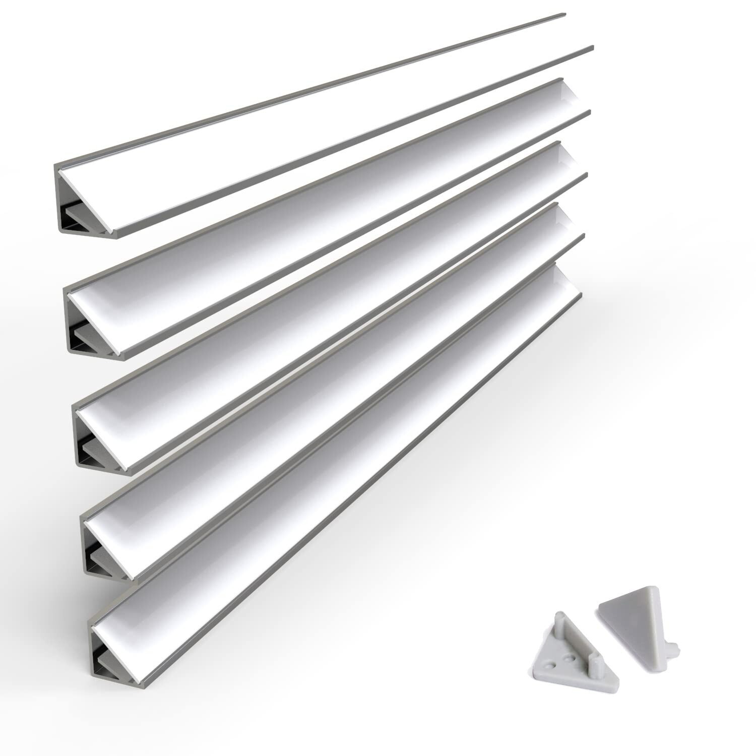 Corner LED Channel Kit 30/60 Degree Surface Mount Profile Model Cabi12 2m 6.56ft