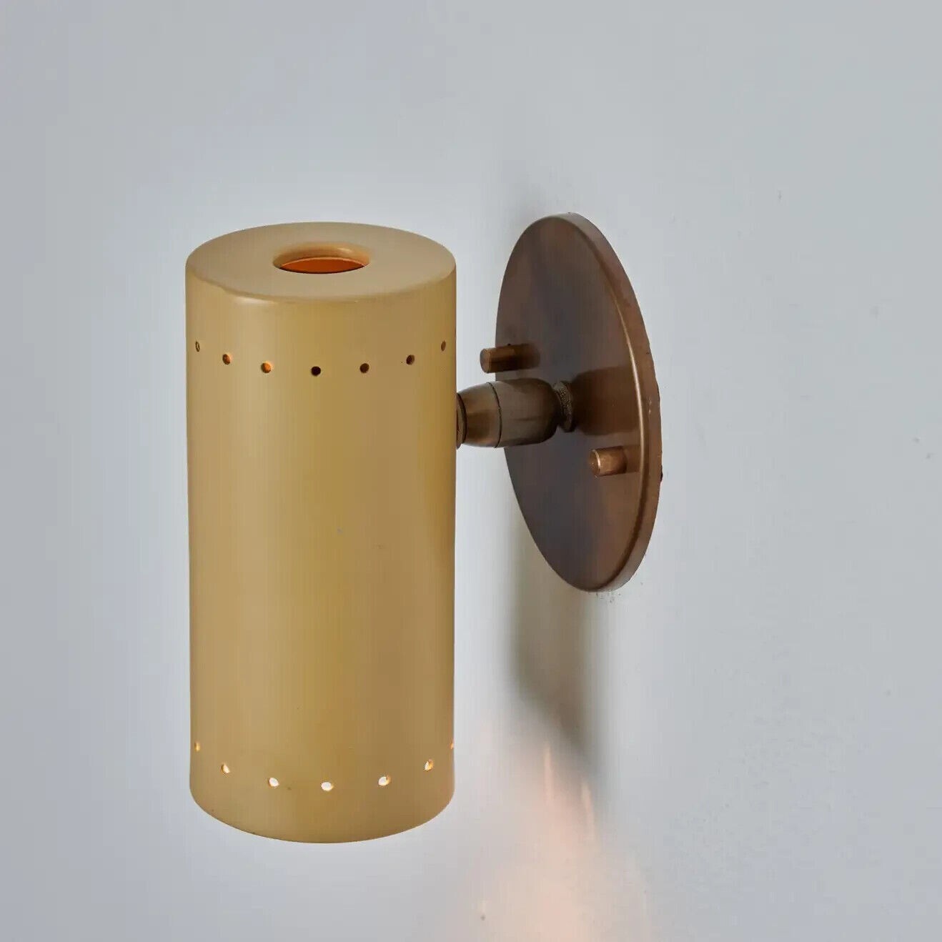 New Handmade Beige Color And Brass/Metal Wall Light Perfect Fit For Any Room