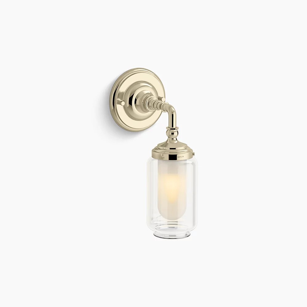 Kohler Lighting 72584 – AFL Artifacts 12″ Tall Single Sconce Bathroom Light Gold