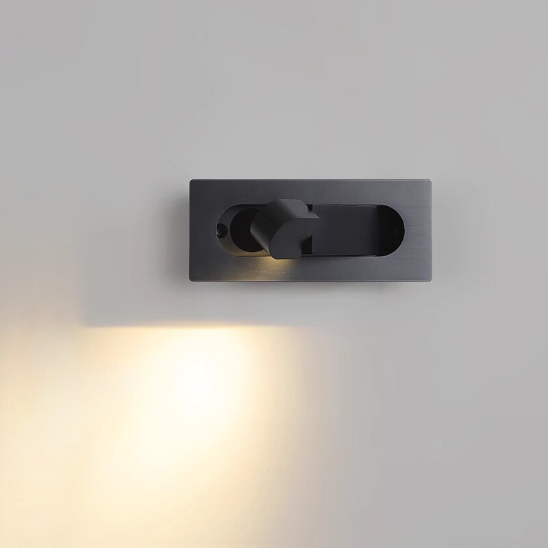 3W LED Wall Recessed Fixture Bedside Light Adjustable Headboard Lamp Switch Shop