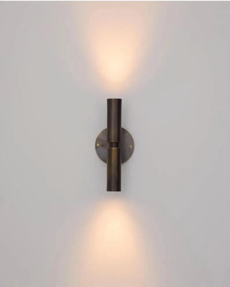 Handmade Brass Wall Sconce Mid Century Bedroom Modern Light Fixture Lamp