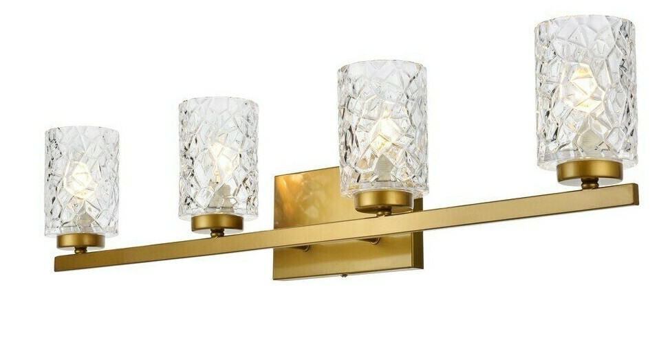 Wall Sconce Light Fixture Glass Shades Dining Room Bedroom Bathroom Vanity 32″