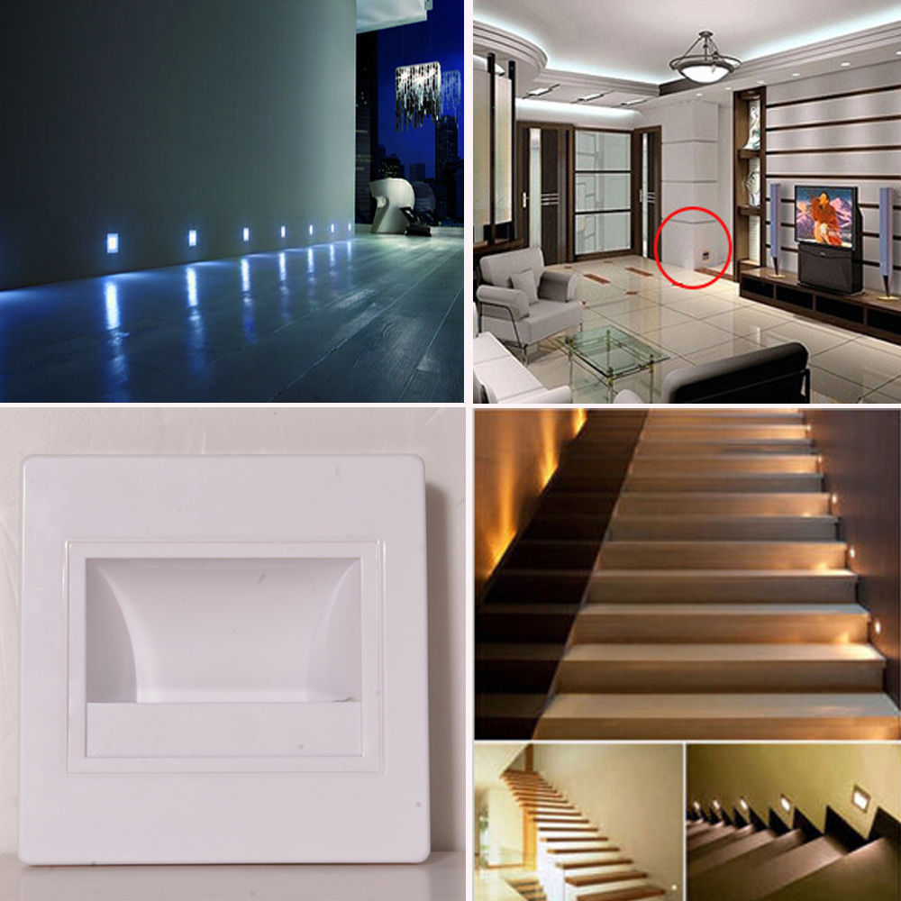 1/10/20x 3W LED Recessed Stair lighting Stage wall Spot Light decking deck light
