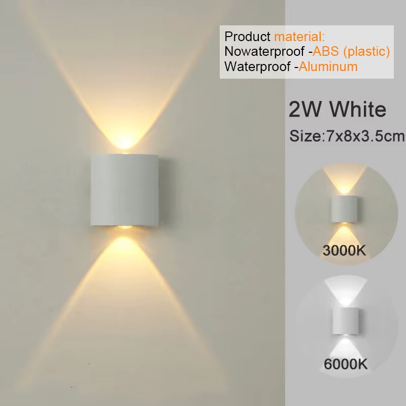 LED Wall Sconce Up Down Light Indoor Outdoor Lamp US