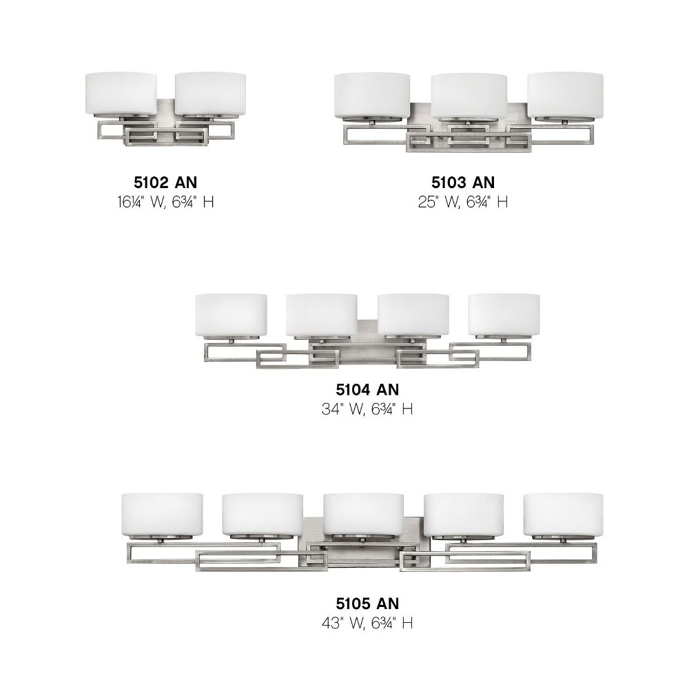 2 Light Bathroom Vanity in Transitional Style – 16.25 Inches Wide by 6.75 Inches