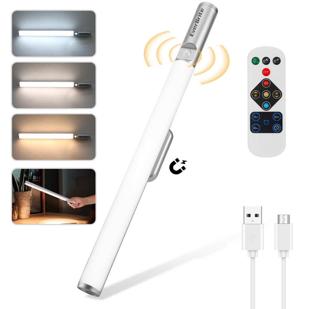 EverBrite Rechargeable Under Cabinet Lighting Remote Control Motion Sensor Light