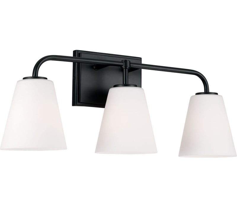 Capital 149431MB-543 Brody Vanity, 3-Light 300 Total Watts, Matte Black
