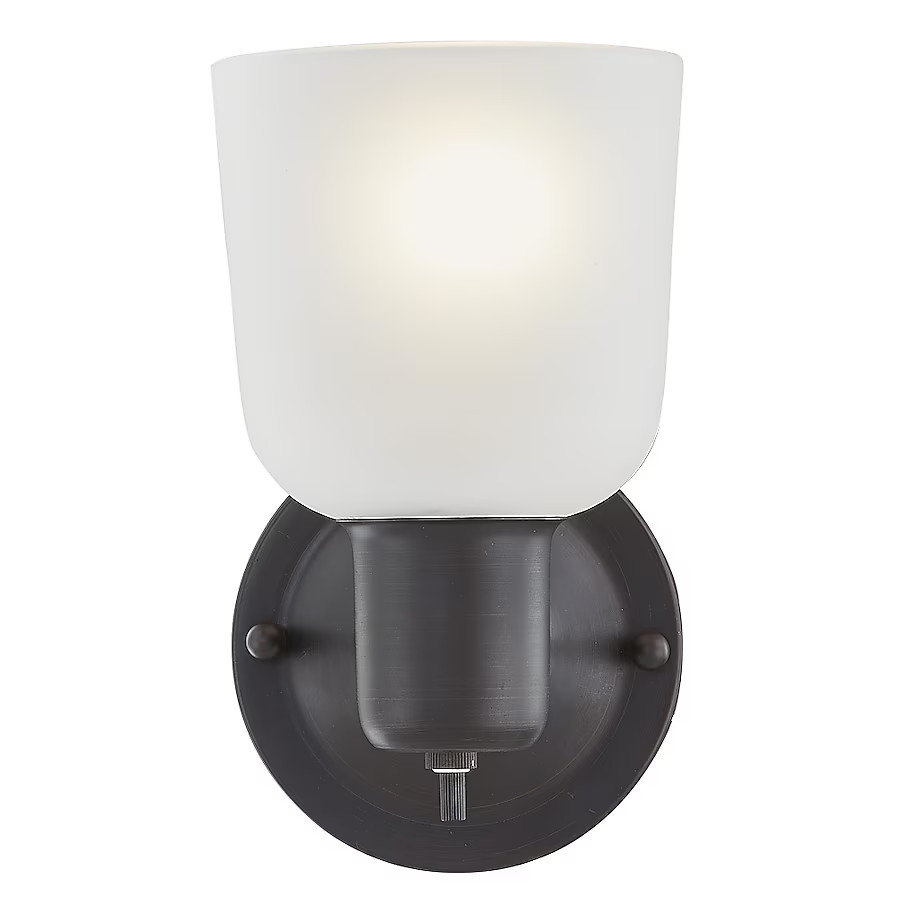 Project Source 1314216 4.52″ Rotary switch 1-Light Wall Sconce Oil-Rubbed Bronze