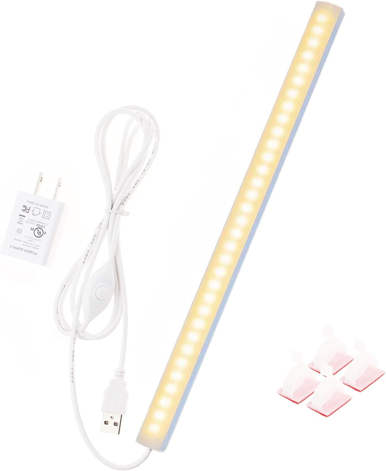 12-Inch Slim LED under Cabinet Light with Memory Function, Warm White 3000K