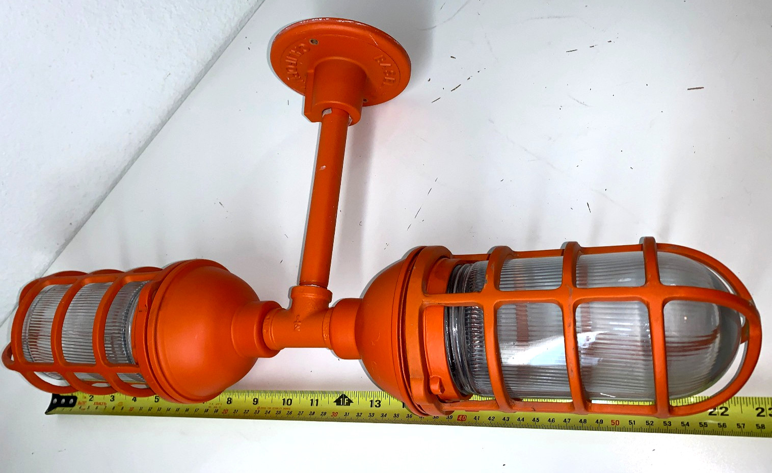 Baselite Atomic Vapor Jar Barn Industrial Metal Cage Wall Sconce Fixture Light