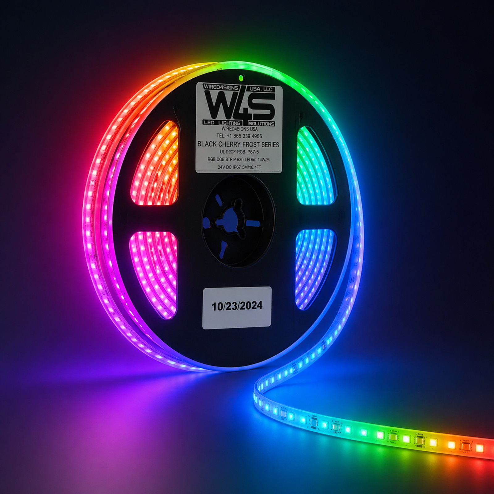 Wired4Signs Black Cherry Frost Series RGB COB LED Strip 24V IP20 Indoor