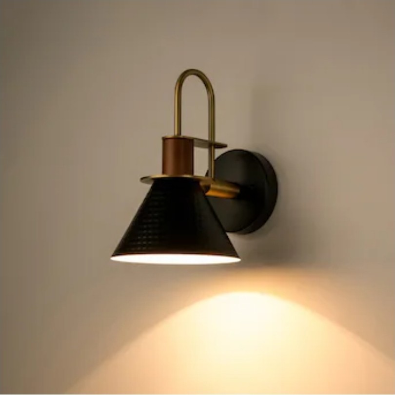Y’INSP 6.89″ 1 Light Matte Black Industrial Wall Sconce Vanity Light Gooseneck