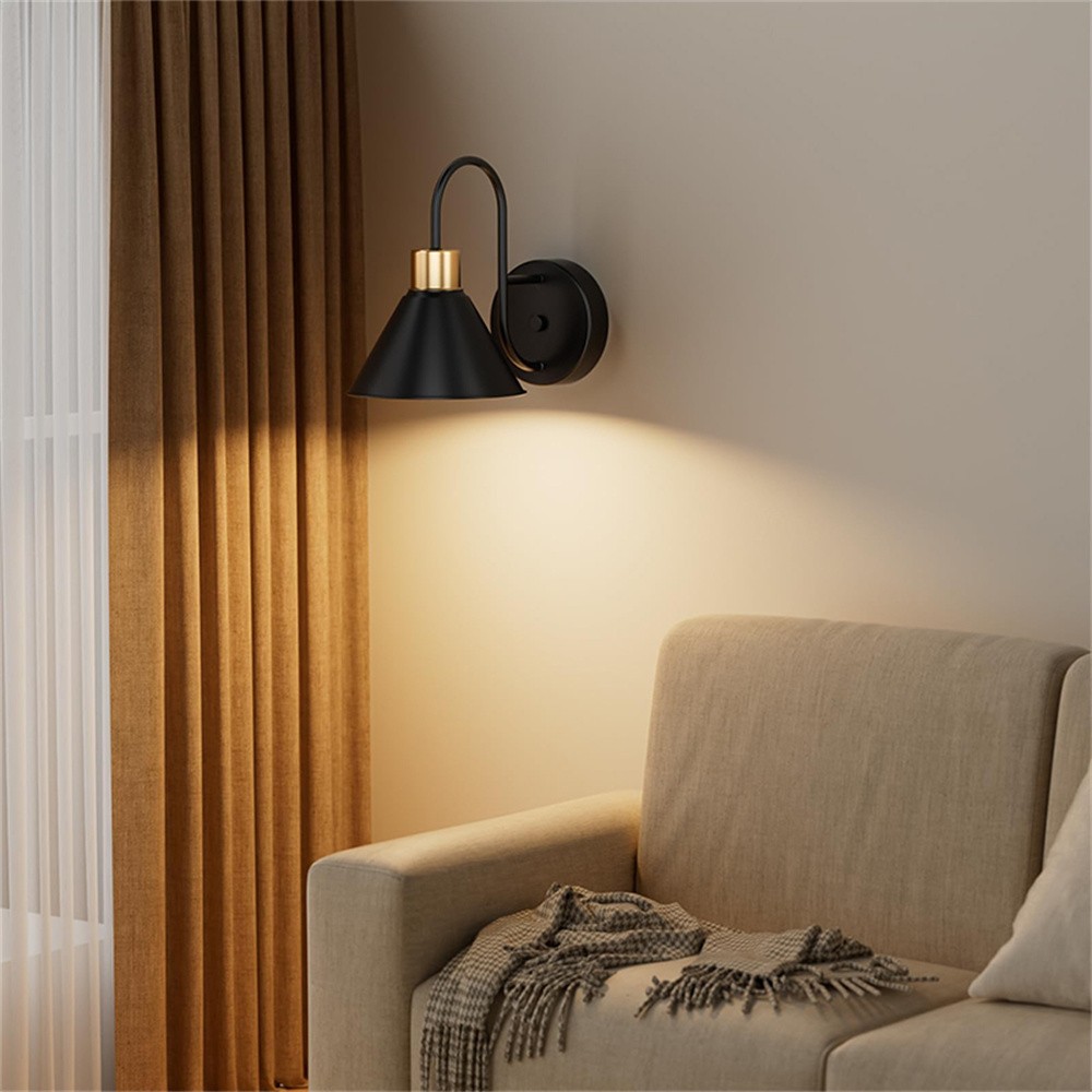 Battery Operated Wall Sconce Set of 2 Wireless Modern LED Wall Light with Remote